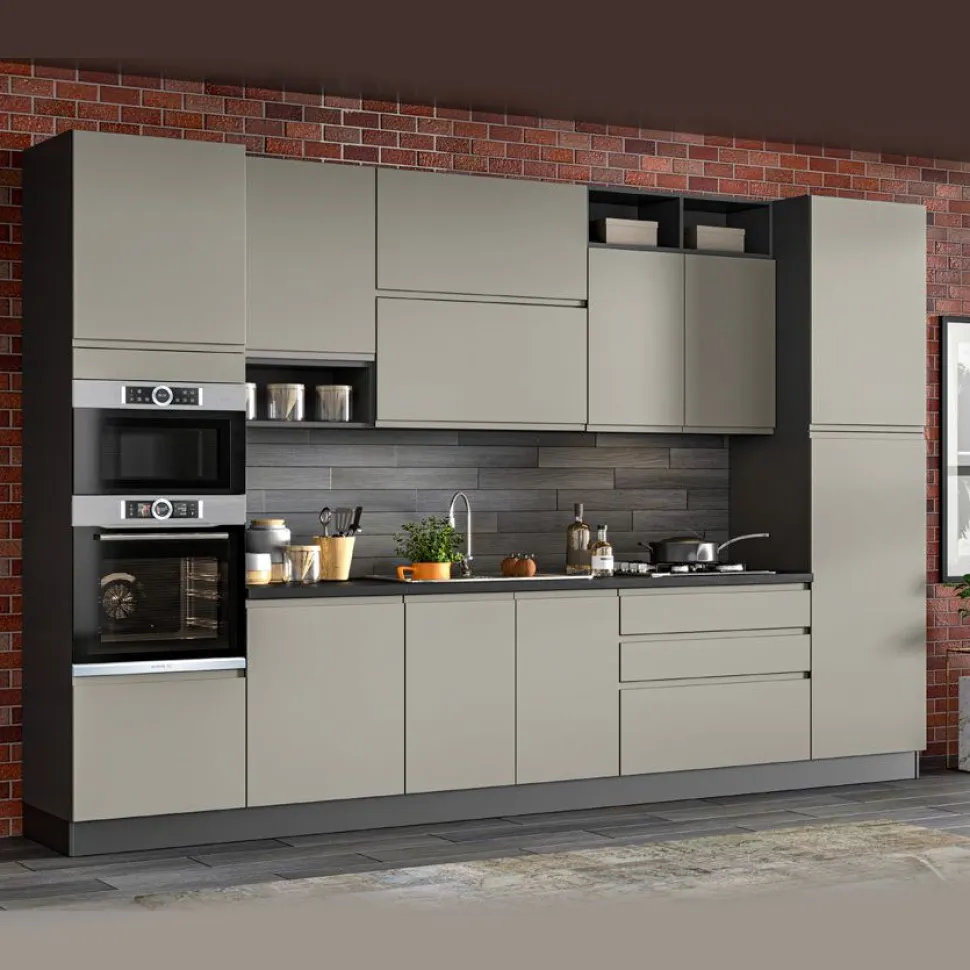 Cucina moderna economica newport 360cm