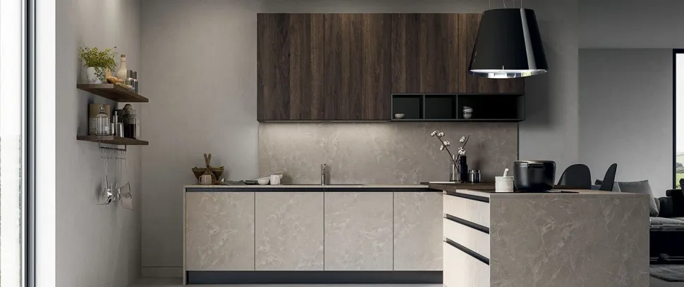 Cucina Moderna Frame Like con isola personalizzata