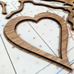 Decorazione in legno LOVE 2 metri comb.6