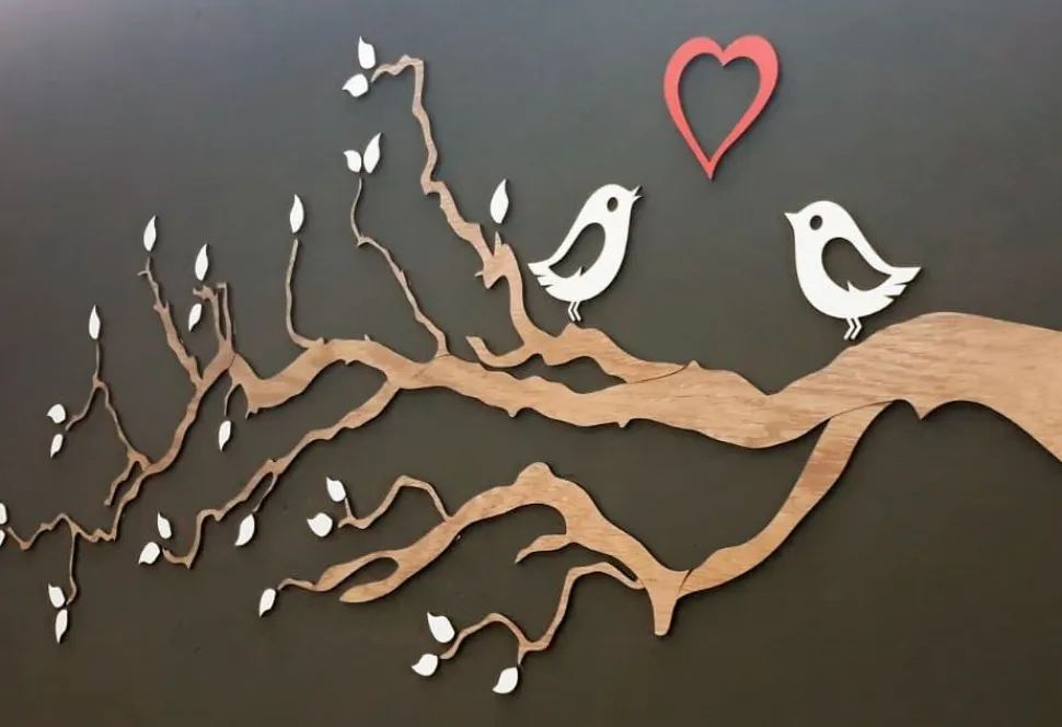 Decorazione in legno LOVE 2 metri comb.5