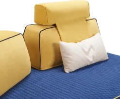 Divano CAPRI componibile imbottito disponibile in diversi tessuti