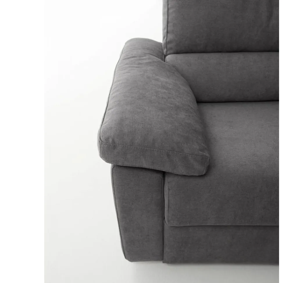 Divano CLIZIA trasformabile con materasso disponibile in diversi tessuti