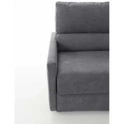 Divano DAMA trasformabile con materasso disponibile in diversi tessuti