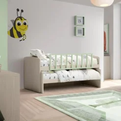 Divano letto Emma linea Fly finitura Cenere Wood o Nuvola Frassino