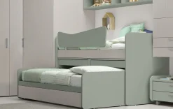 Divano letto 3 posti con scrittoi estraibili disponibile in 26 colorazioni