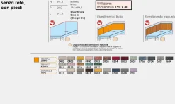 Divano letto singolo disponibile in 3 versioni e 26 colorazioni linea Airone