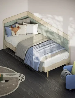 Divano letto singolo disponibile in 3 versioni e 26 colorazioni linea Airone