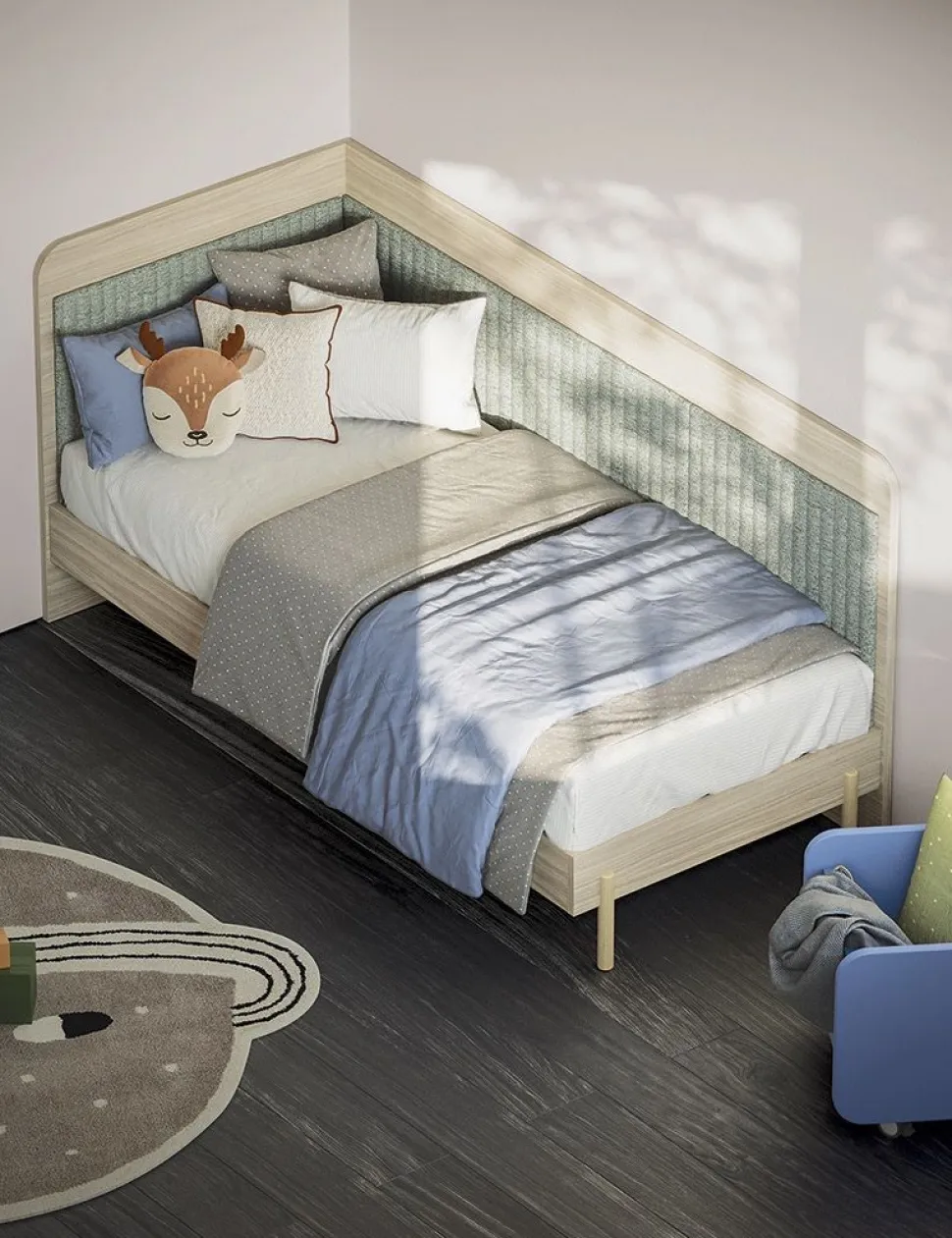 Divano letto singolo disponibile in 3 versioni e 26 colorazioni linea Airone