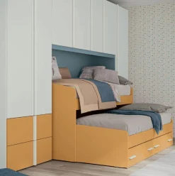 Divano letto singolo 3 posti o con cassettone disponibile in 13 colorazioni