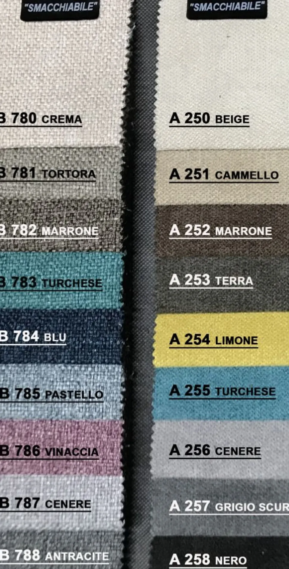 Divano Moderno Imbottito Dali (Sfoderabile, Antimacchia e Componibile)