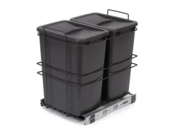 Doppia pattumiera estraibile con apertura manuale per il montaggio sul fondo dei cassetti Recycle 2x35lt