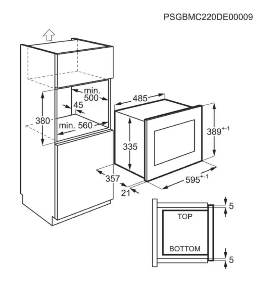 Forno a microonde ad incasso Electrolux MO326GXE
