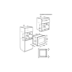 Forno a microonde ad incasso Electrolux MO318GXE