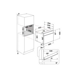 Forno a microonde ad incasso Hotpoint MP9P6IXHA