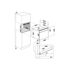 Forno a microonde ad incasso Hotpoint MP776IXHA