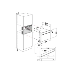 Forno a Microonde ad incasso Whirlpool W9MD260IXL