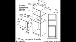 Forno a microonde da incasso Bosch BEL523MS0