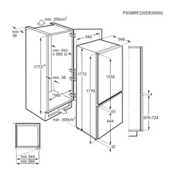Frigorifero combinato da incasso Electrolux KNT1LF18S1