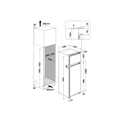 Frigorifero combinato da incasso Hotpoint BD2422/HA1