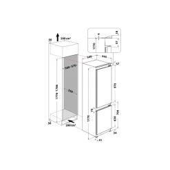 Frigorifero combinato da incasso Whirlpool ART6603SF1