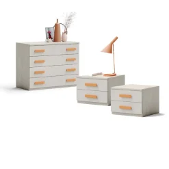 Gruppo notte linea Fly finitura Frassino nuvola disponibile in 16 colori