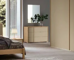 Gruppo Notte Moderno Aurora con Maniglia in MDF (Colori Personalizzabili)