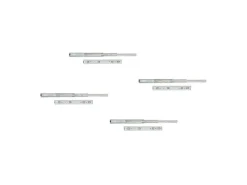 Guide per cassetti, a sfera, per cassetti con carichi pesanti, estrazione totale, altezza 51 mm, profondità 400 mm, Acciaio, Zincato bianco