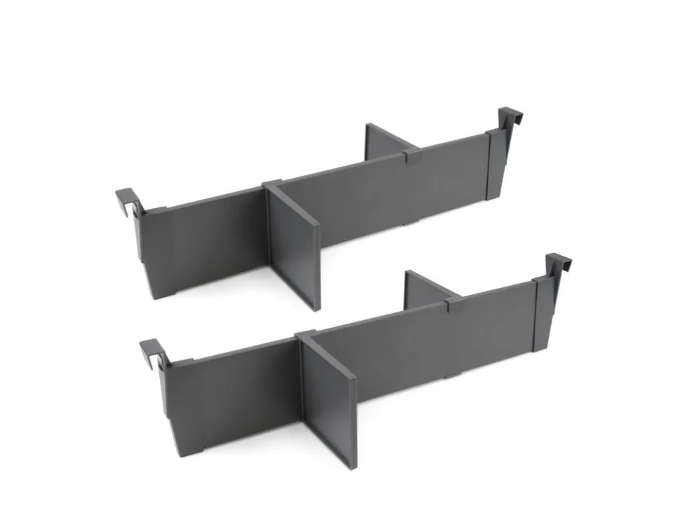 Kit di accessori divisori per interno cassetti Vertex-Concept, larghezza 900 mm, Alluminio e Tecnoplastica, Grigio antracite o Bianco