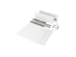 Kit di cassetti per cucina o bagno Vertex, altezza 178 mm, con pannelli inclusi, modulo 450 mm, Verniciato bianco o Antracite