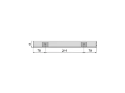Lampada LED ricaricabile con USB Kaus Black con sensore di movimento disponibile in 3 misure