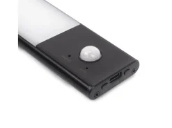 Lampada LED ricaricabile con USB Kaus Black con sensore di movimento disponibile in 3 misure
