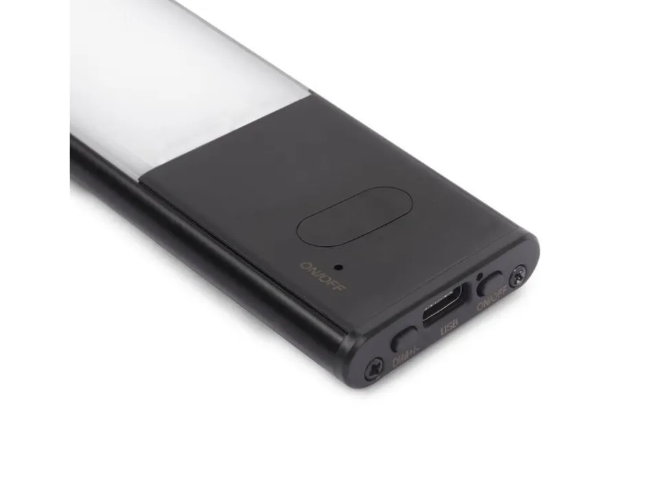 Lampada LED ricaricabile con USB Kaus Black con sensore di prossimità disponibile in 3 misure