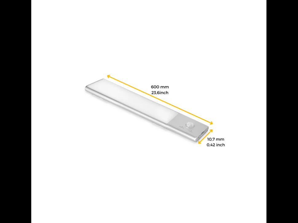 Lampada LED ricaricabile con USB Kaus con sensore di movimento disponibile in 3 misure