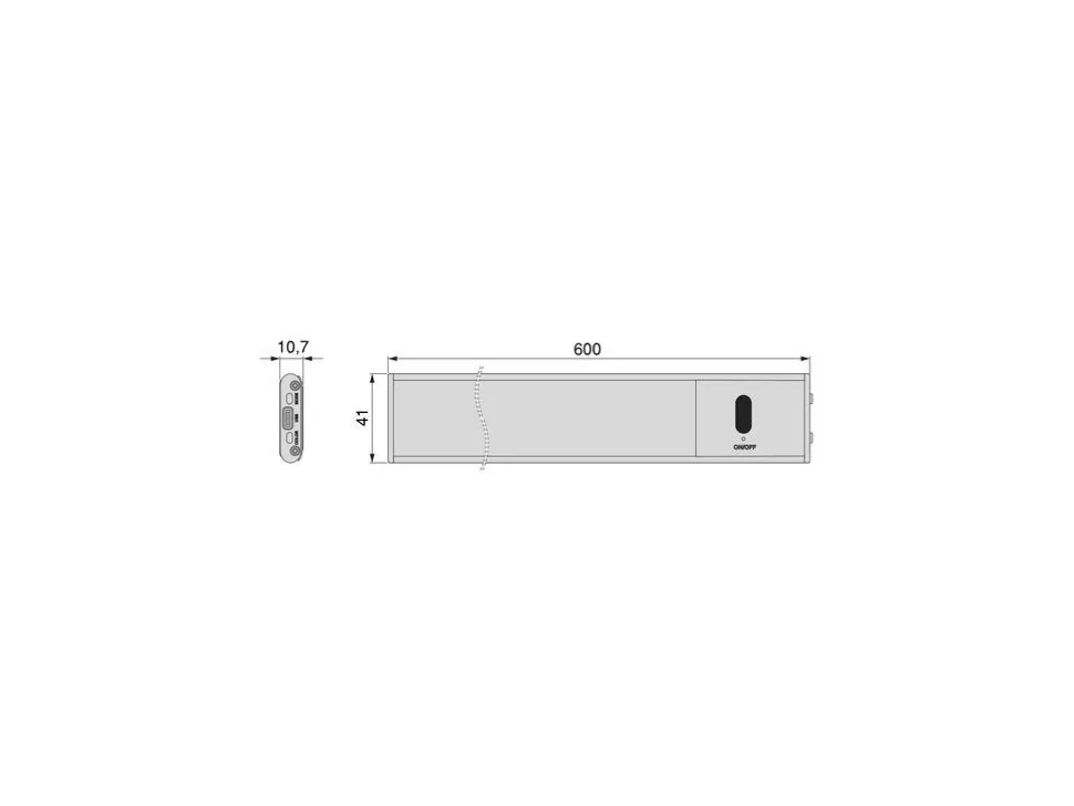 Lampada LED ricaricabile con USB Kaus con sensore di prossimità disponibile in 3 misure