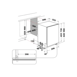 Lavastoviglie Hotpoint HI5010C a scomparsa Totale 13 coperti