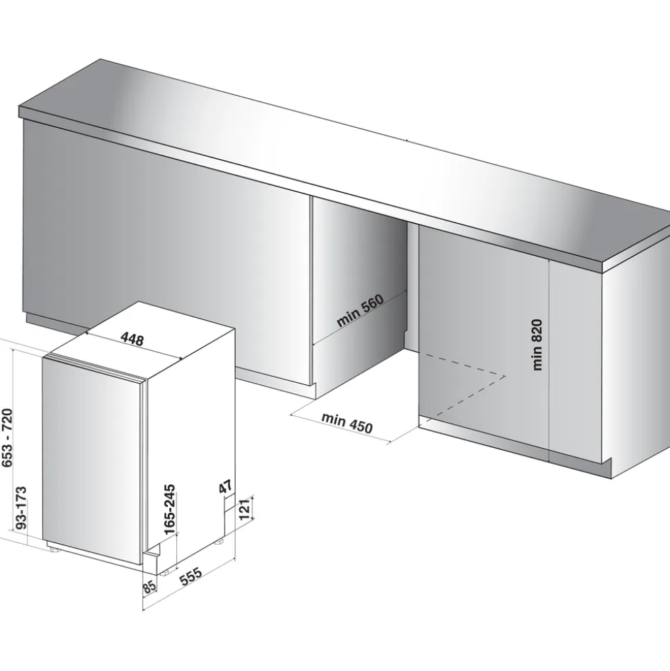 Lavastoviglie Hotpoint HISIC3M19C a scomparsa Totale 10 coperti