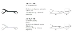 Lettino Prendisole Vieste in Alluminio e Textilene 750 gr Impilabile 2 colori