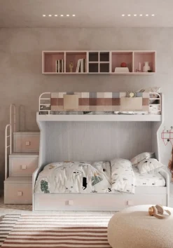 Letto a castello Amber linea Sitter con letto inferiore ad una piazza e mezza