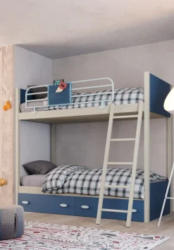 Letto a castello Bruno linea Colorfull disponibile in 20 colorazioni
