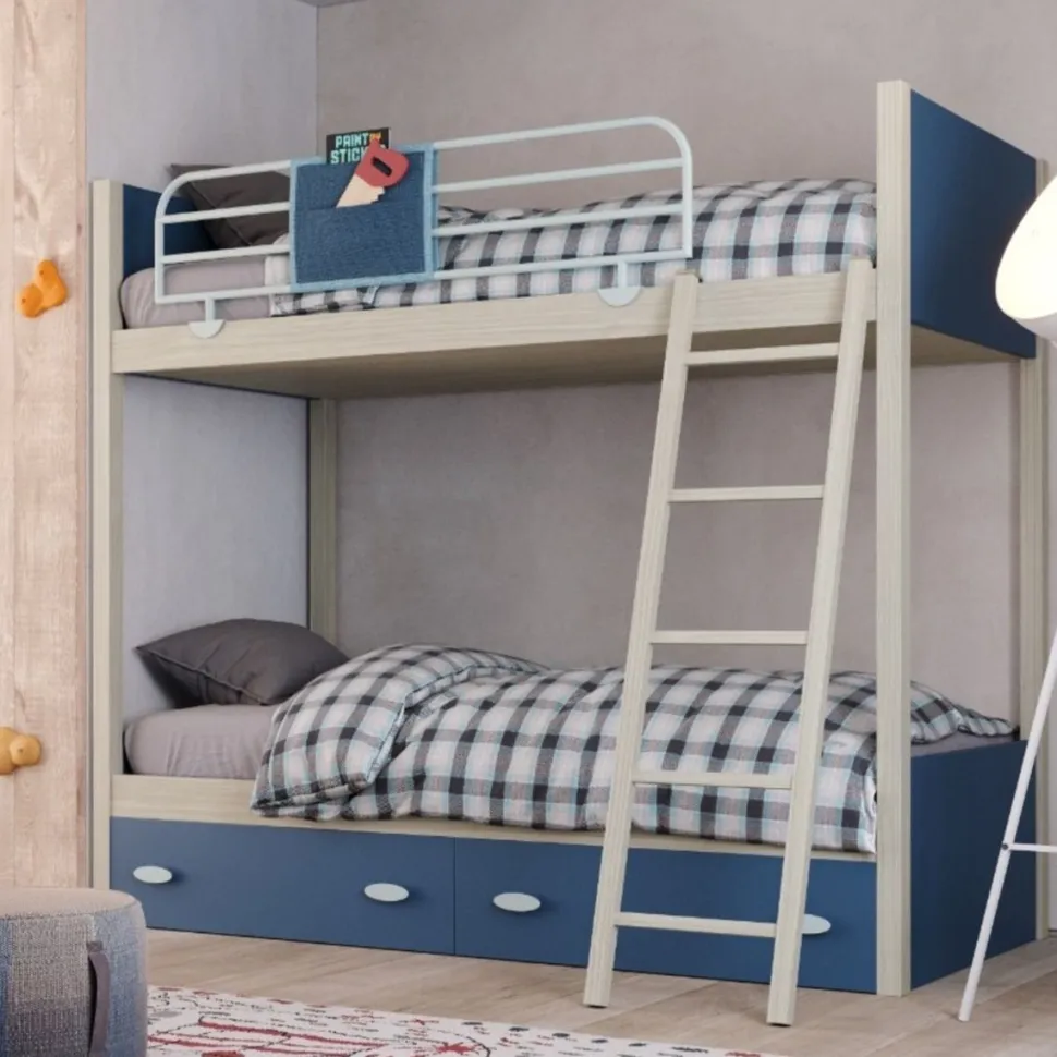 Letto a castello Bruno linea Colorfull disponibile in 20 colorazioni