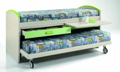 Letto a castello Calvin visione Verde linea Colorfull