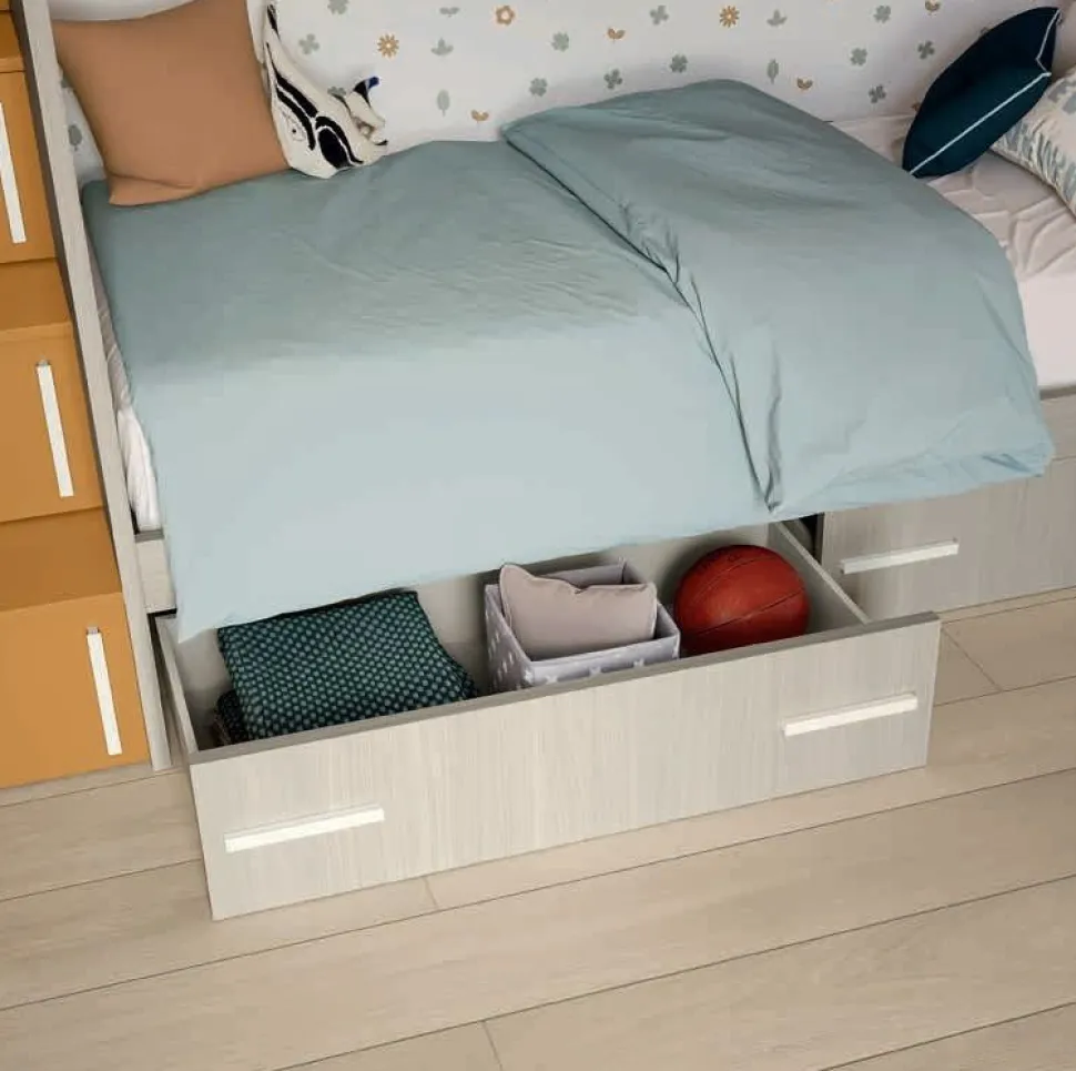 Letto a Castello con Letto Inferiore da Una Piazza e Mezza