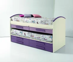 Letto a castello Giny linea Colorfull