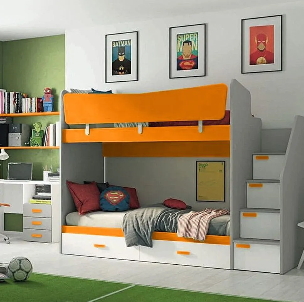 Letto a Castello Patrik disponibile in 3 versioni e in 15 colorazioni