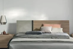 Letto con inserto in tessuto matrimoniale Dorian disponibile in 2 misure e vari colori