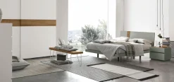 Letto con inserto testiera matrimoniale Tabita disponibile in 2 misure vari colori