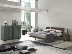 Letto con inserto testiera matrimoniale Tabita disponibile in 2 misure vari colori