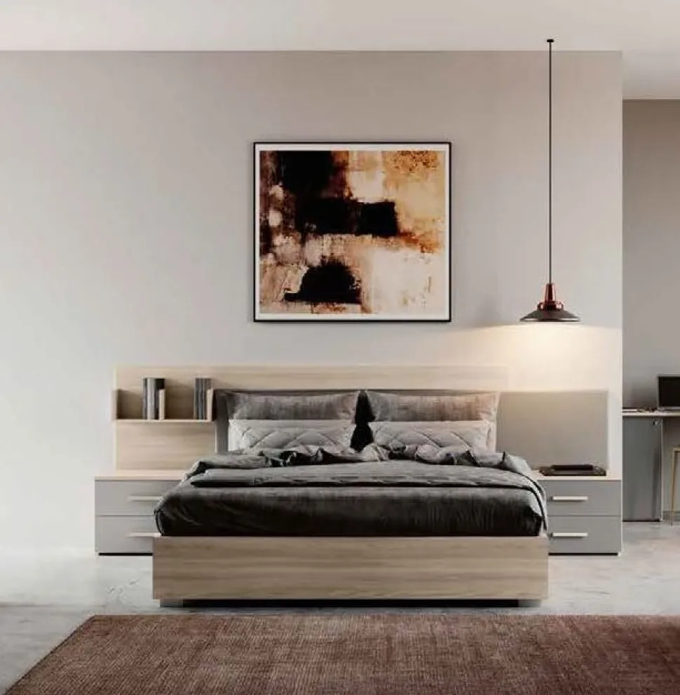 Letto contenitore matrimoniale Tami disponibile in 3 misure e vari colori