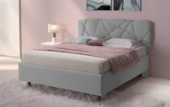 Letto contenitore matrimoniale Pop in Lycra disponibile in 4 colori