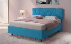 Letto contenitore matrimoniale Pop in Lycra disponibile in 4 colori